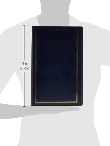 3-Ring Photo Album 300 Pockets Hold 4x6 Photos, Navy Blue
