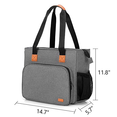 Luxja Embroidery Project Carrying Bag, Embroidery Kits Storage Bag (Bag Only), Gray