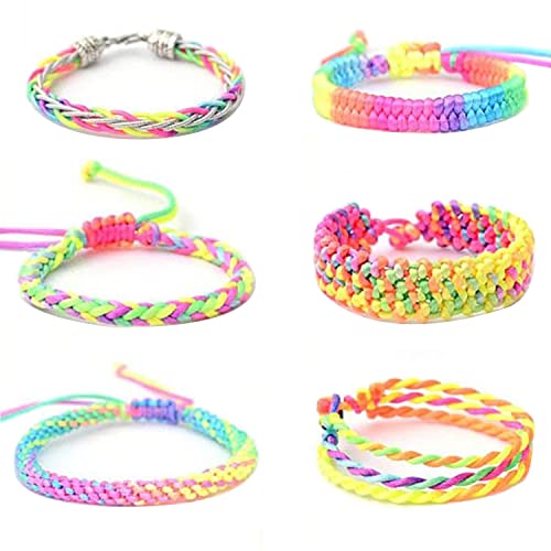 1mm Stretchy Bracelet String, Sturdy Rainbow Elastic String Elastic Cord for Jewelry Making, Necklaces, Beading and Crafts