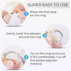 Ring Sizer Adjuster for Loose Rings - 12 Pack, 2 Sizes for Different Band Widths – Silicone Ring Size Adjuster - Invisible Ring Guards for Women and Men by 5 STARS UNITED