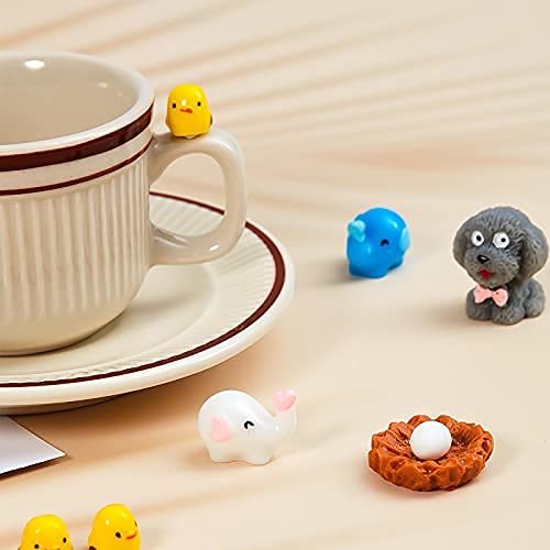 100 Pcs Mini Ocean Resin Animals Miniature Ocean Animals Tiny Figurine Tiny Resin Trinkets Marine Aquarium Ornaments Dollhouse Decorations for DIY Tank Potted Garden Landscape Accessory(Stylish Style)
