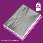Purple Q Crafts Shrink Wrap Basket Bags 10 Pack For Gift Baskets Clear cellophane PVC Shrink Bags 24"X 30"……
