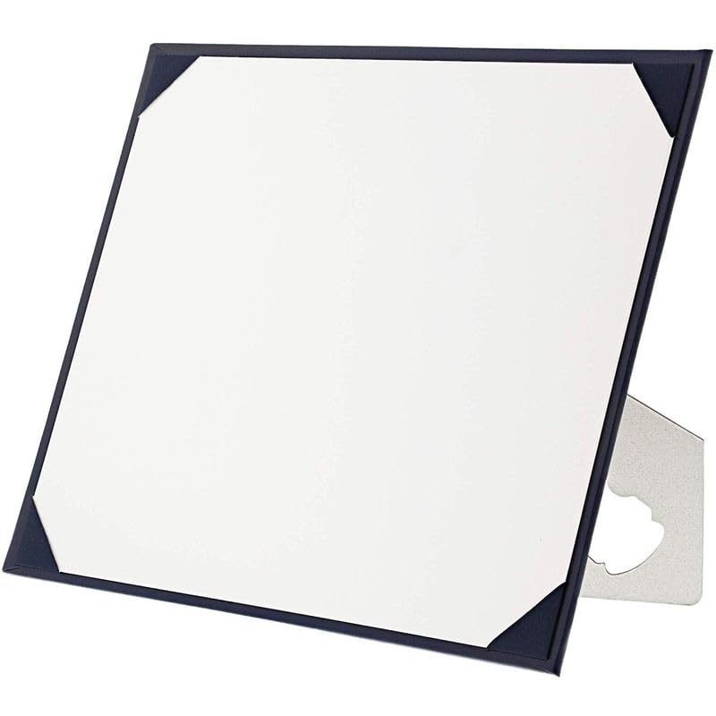 Juvale Certificate Holders with Stand, Single-Sided Document Holders for Diplomas, Awards, Certifications Navy Blue (fits 8.5 x 11) - 3 Pack