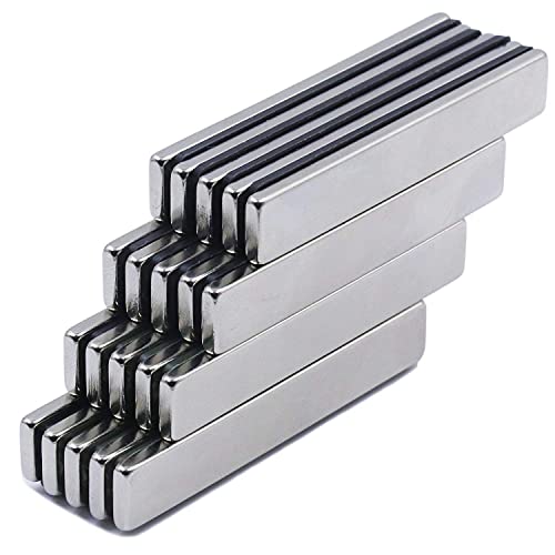 LOVIMAG Powerful Neodymium Bar Magnets, Rare Earth Metal Neodymium Magnet - 60 x 10 x 3 mm, Pack of 24