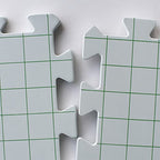 Boye Interlocking Needlepoint, Knitting, and Crochet Blocking Boards, 12'' W x 12'' L, White, 4 Pc