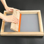 Caydo 31 Pieces Screen Printing Starter kit Include 4 Different Size of Wood Silk Screen Printing Frame with 110 Mesh, Squeegees, Inkjet Transparency Film, Ink Knife, Gloves and Mask Tape