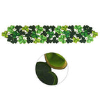 Simhomsen Embroidered Irish Clover Table Runner for St. Patrick’s Day, Spring Decorations (14 x 34 inches)