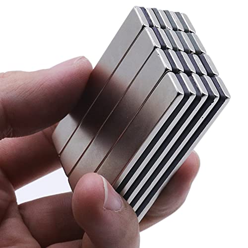 LOVIMAG Powerful Neodymium Bar Magnets, Rare Earth Metal Neodymium Magnet - 60 x 10 x 3 mm, Pack of 24