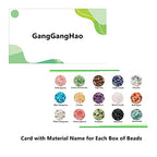 GangGangHao 1888 Pcs Natural Chip Stone Beads About 500g Irregular Gemstones Healing Crystal Loose Rocks Bead Hole Drilled DIY for Bracelet Jewelry Making Crafting (5-8mm, 15 Color Mix-S1)