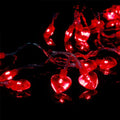 14.5ft 40LED Valentines Day Decorations String Lights, Heart Shape Hanging Garland Valentines Day Decor for Indoor Outdoor Home Room Party Wedding