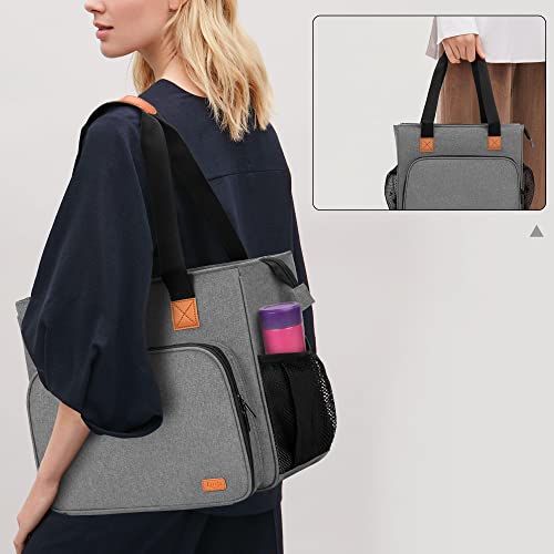 Luxja Embroidery Project Carrying Bag, Embroidery Kits Storage Bag (Bag Only), Gray