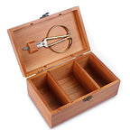 Wooden Sewing Basket with Sewing Kit Accessories,Sewing Box