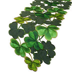 Simhomsen Embroidered Irish Clover Table Runner for St. Patrick’s Day, Spring Decorations (14 x 34 inches)