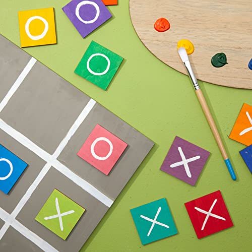 Juvale 60 Pieces 2x2 Wood Squares for DIY Crafts, Unfinished Wooden Cutout Tiles for Painting