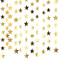 Glitter Star Garland Banner Decoration, 130 Feet Bright Star Hanging Bunting Banner Backdrop for Engagement Wedding Baby Shower Birthday Christmas Party Decor (Gold)