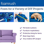 FoamRush 1" x 24" x 72" Charcoal High Density Upholstery Foam Cushion (Upholstery Sheet, Foam Padding, Seat Replacement, Chair Cushion Replacement, Square Foam, Wheelchair Seat Cushion) Made in USA