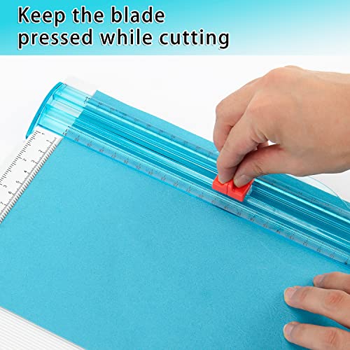 Craft Paper Trimmer and Scoring Board: Ecraft 12 x 12inch Paper Trimmer Cutter Score Board, Scoring Tool with Paper Folding, for Making Scrapbooking, Cards, Envelope, Coupons and Photo