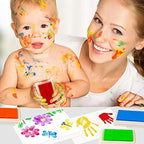 Ink Pad, 15 Colors Finger Washable Stamp Pads for Kids