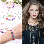 Cridoz Metal Spacer Beads for Making Bracelet, Necklace, Jewelry Making and Findings Accessories, 900Pcs, Silver