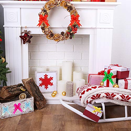 WILLBOND 240 Pieces Pull Bows Decorative Assorted Colors Gift Wrap Ribbon Pull Bows for Christmas Wedding Party Birthday Car Holiday Presents Bags Baskets Bottles Decorations, Random Color
