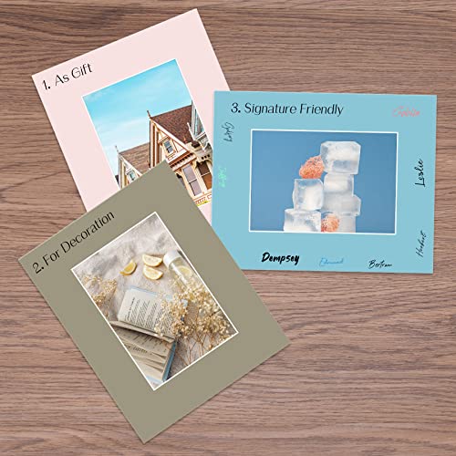 Golden State Art Picture Mat 8x10 for 5x7 Photos (Pack of 20), Assorted Colors