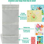 Simple Houseware Double-Sided Hanging Gift Wrap Organizer Storage Pockets, (Set of 1)
