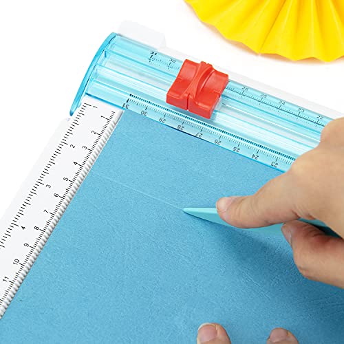 Craft Paper Trimmer and Scoring Board: Ecraft 12 x 12inch Paper Trimmer Cutter Score Board, Scoring Tool with Paper Folding, for Making Scrapbooking, Cards, Envelope, Coupons and Photo