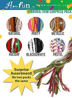 Assorted Ribbon - Ribbons for Crafts Wrapping Ribbon Fabric Ribbon Hair Ribbons for Girls Craft Ribbon Decorative Ribbon Fabric Trim Bow Making Supplies Bow Ribbon Trim Approx 30 Yards - Natural