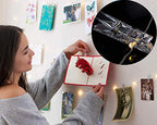 Photo Clip 17Ft - 50 LED Fairy String Lights with 50 Clear Clips for Hanging Pictures, Photo String Lights with Clips - Perfect Dorm Bedroom Wall Decor Wedding Decorations