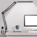 LED Desk Lamp with Clamp, 3 Color Modes Architect Modern Swing Arm Lamp Desk Light, Dimmable Eye-Care Table Light, Memory Function, Task, Study, Reading, Work, Craft, Sewing, Drafting, Home Office 10W