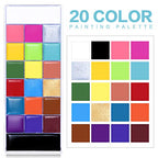 UCANBE Athena Face Body Paint Oil Palette, Professional Flash Non Toxic Safe Tattoo Halloween FX Party Artist Fancy Makeup Painting Kit For Kids and Adult