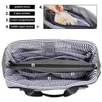 Luxja Embroidery Project Carrying Bag, Embroidery Kits Storage Bag (Bag Only), Gray
