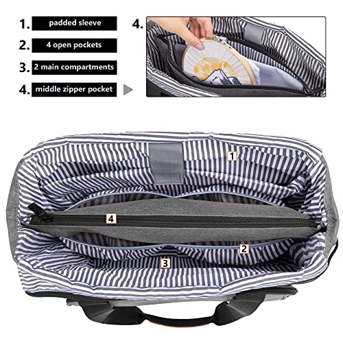 Luxja Embroidery Project Carrying Bag, Embroidery Kits Storage Bag (Bag Only), Gray