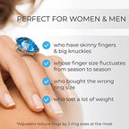 Ring Sizer Adjuster for Loose Rings - 12 Pack, 2 Sizes for Different Band Widths – Silicone Ring Size Adjuster - Invisible Ring Guards for Women and Men by 5 STARS UNITED