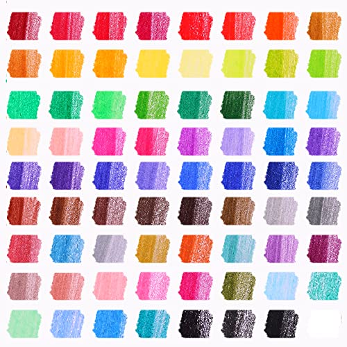 KALOUR 72 Count Colored Pencils for Adult Coloring Books, Soft Core,Ideal for Drawing Blending Shading,Color Pencils Set Gift for Adults Kids Beginners