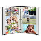 3-Ring Photo Album 300 Pockets Hold 4x6 Photos, Navy Blue