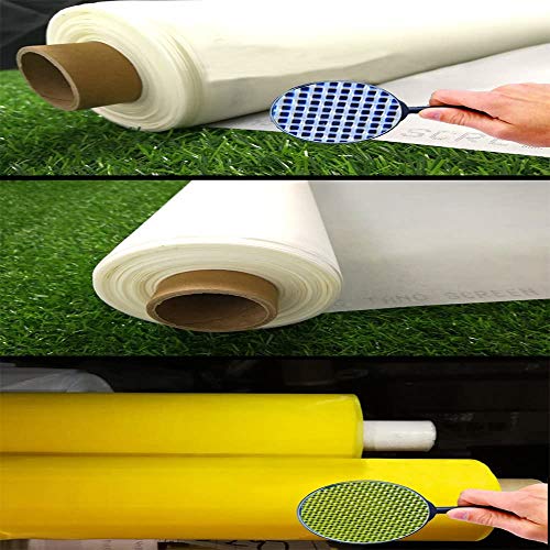 3 Yards 1.27 Meters Silk Screen Printing Fabric Mesh Screen Printing Mesh Wide High Tension Mesh Making Ink Supplies 160 Mesh（64T）