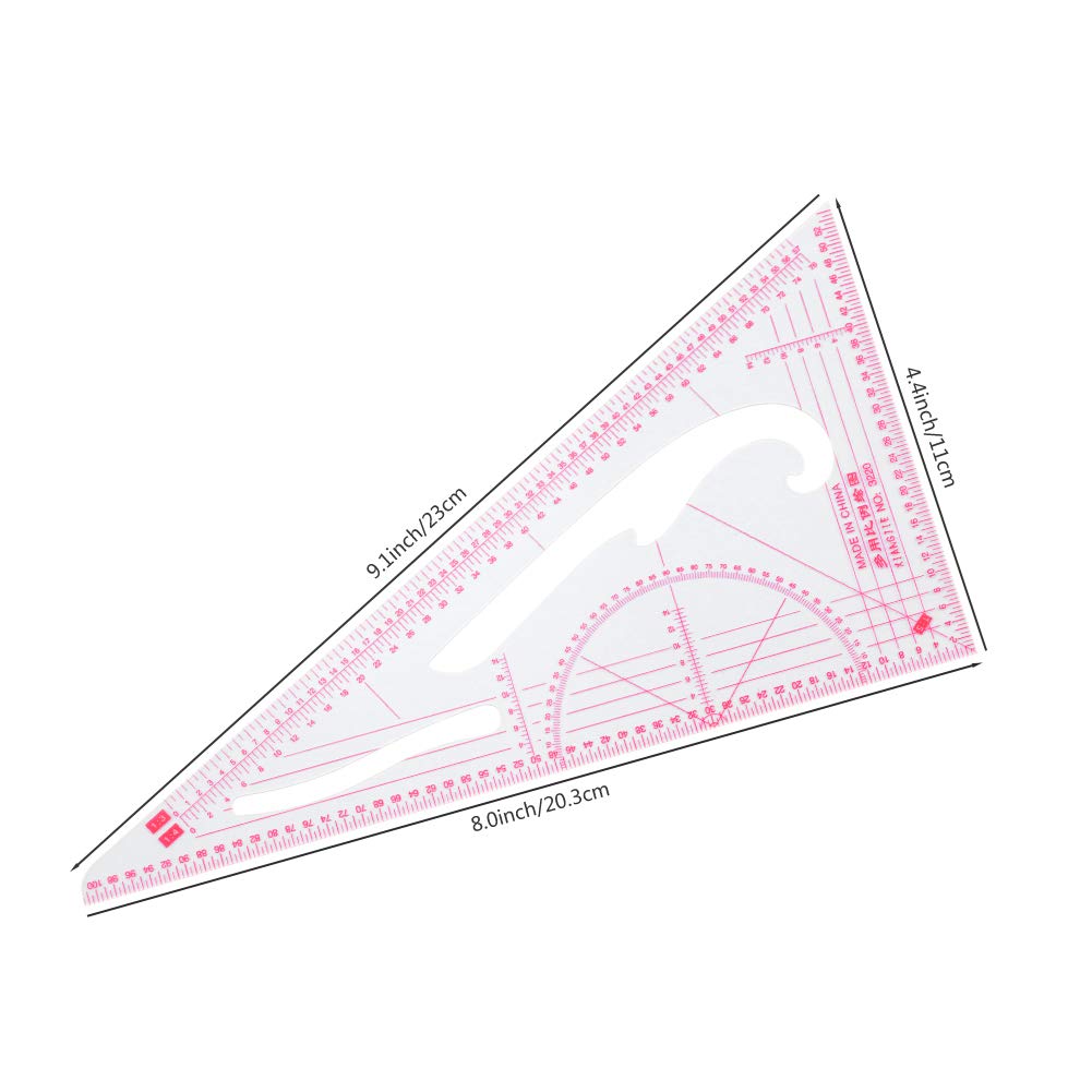NEWMAY 6 Stlye Sew French Curve Ruler Metric Shaped Plastic Sewing Tools Measure Ruler for Sewing Pattern Making Design DIY Dress Clothing, Bendable Drawing Template Perfect for Designers and Tailors