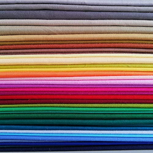 50 PCS 8" x 8" Precut Multi-Colors Cotton Fabric Squares Fabric Bundles for Sewing & Quilting Beginners