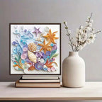 ZQEATRY Shell & Starfish Diamond Art Kit — 12×12 Inch
