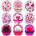 SANNIX 450pcs Valentine's Day Cupcake Liners Heart Baking Cups Cupcake Wrappers Paper Wraps Muffin Liners for Valentine's Day Wedding Birthday Party Candy Cake Decorations Supplies (9 Designs)