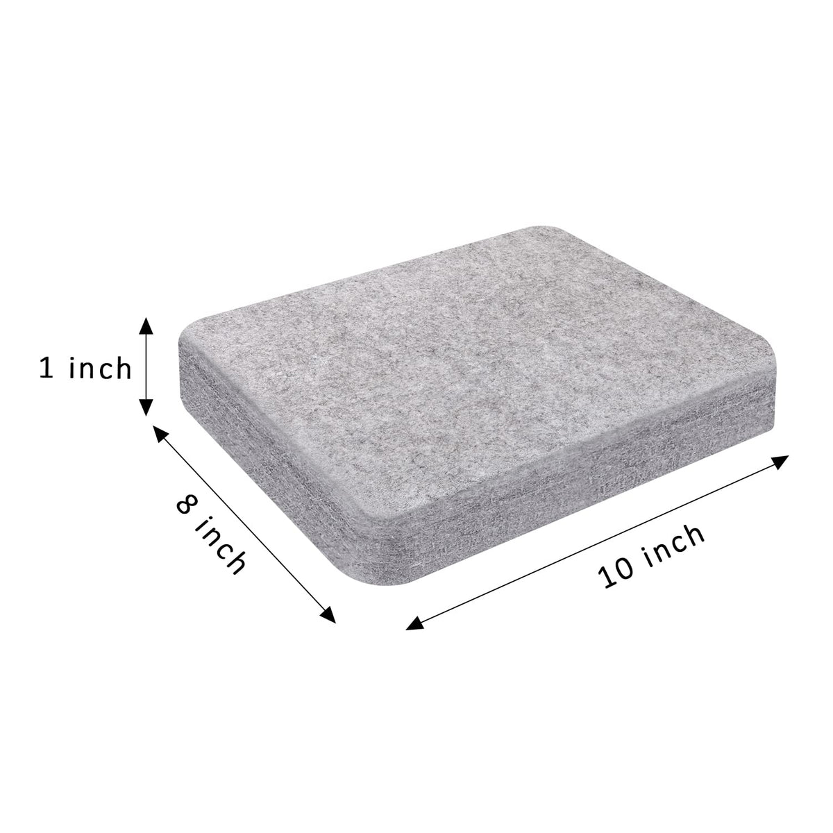 Needle Felting Pad, 8x10x1 inch Needle Felt Mat, 100% Natural Wool, Thick and Firm Felt Base for Precision Felting (10"x8")