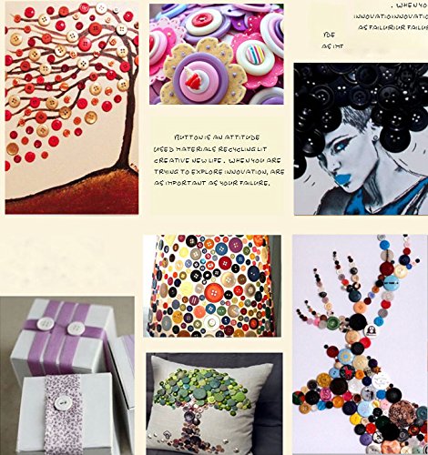 500-700 PCS Assorted Mixed Color Resin Buttons 2 and 4 Holes Round Craft for Sewing DIY Crafts Children's Manual Button Painting,DIY Handmade Ornament