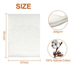 PLANTIONAL Natural Cotton Batting for Quilts: 47-Inch x 59-Inch Light Weight Purely Natural All Season Quilt Batting for Quilts, Craft and Wearable Arts