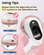 Phomemo E975 Embossing Label Maker Machine with 6 Tapes, 3D Vintage Embossed Label Maker Writer, Handheld Old School Label Maker with 6 Rolls Embossing Tapes for Office Home Organization and DIY -Pink
