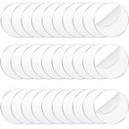 30 Pieces Acrylic Disc Clear Acrylic Circle Blanks Round Acrylic Sheets Transparent Acrylic Ornaments Blanks Round Acrylic Disk for Halloween Christmas Thanksgiving Day DIY Projects Crafts (3.5 Inch)