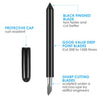 10PCS Deep Point Cutting Blades Compatible with Maker/Maker 3/Explore Air/Air 2/Explore Air 3 Cutting Machines Replacement Blades for Glitter Vinyl, Cardstock, Faux Leather, Adhesive Foil, Vellum