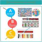 4 Pack Book Flower Stamped Cross Stitch Kits for Adults - Embroidery Kits for Beginners Adults,11 CT Patterns Dimensions Counted Cross Stitch Kits for Arts Craft Kits12x16 inch