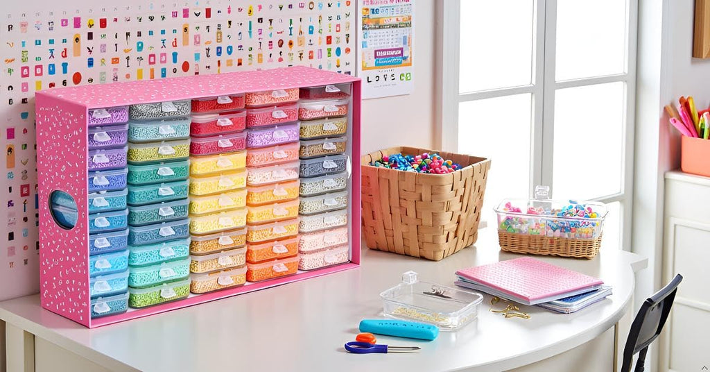 Maxuni 50-Piece Diamond Painting Storage Tray Set