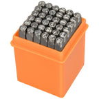 37pcs Metal Stamping Kit, 3mm(1/8") Number and Letter Stamp Set, Include Artistic Font Uppercase, Number Punch and Heart Design Stamp(37pcs 3mm)